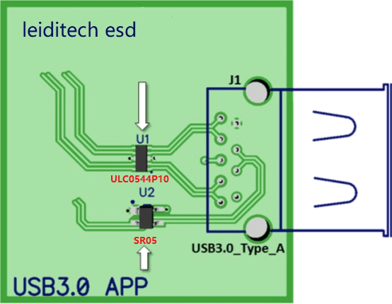 USB3.0接口保护ESD应用-芯城品牌采购网